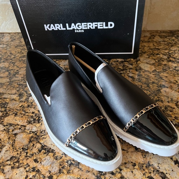 Karl Lagerfeld Shoes - Karl Lagerfield Caralee Cap Toe Slip-on BNIB 10M